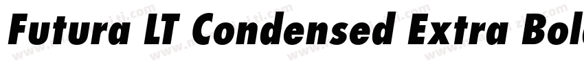 Futura LT Condensed Extra Bold Oblique字体转换